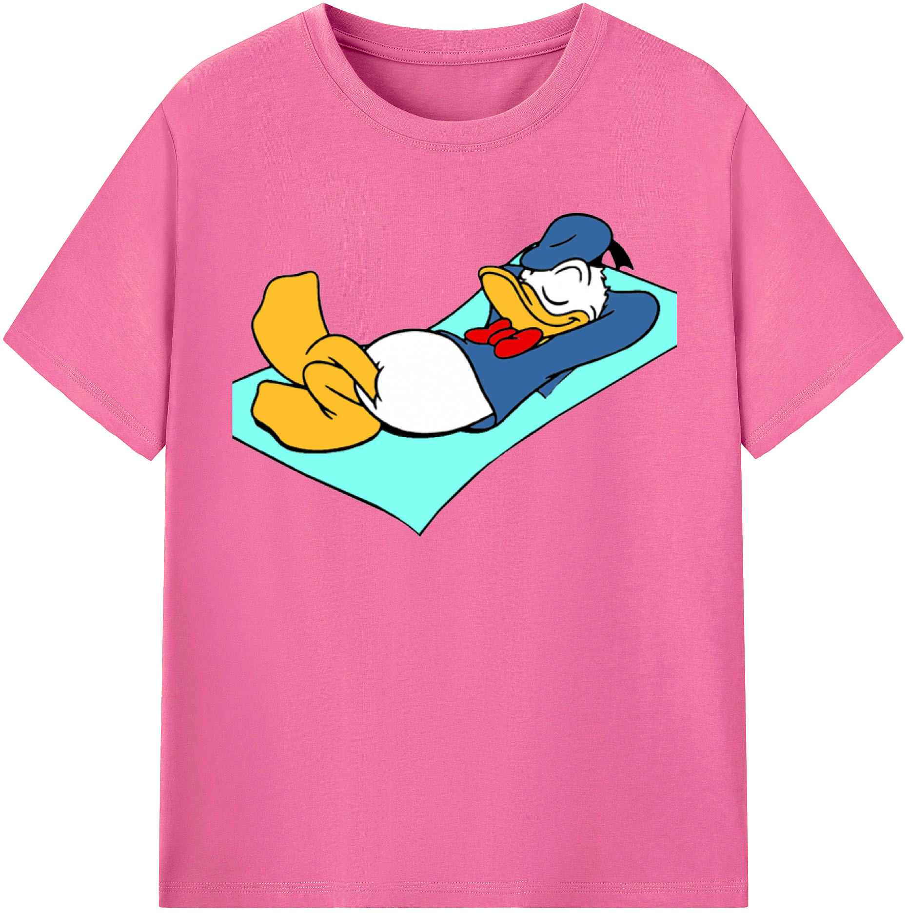 （画像用） ミッキーマウス Mickey Mouse レディースカジュアルプリントTシャツ（綿100％）